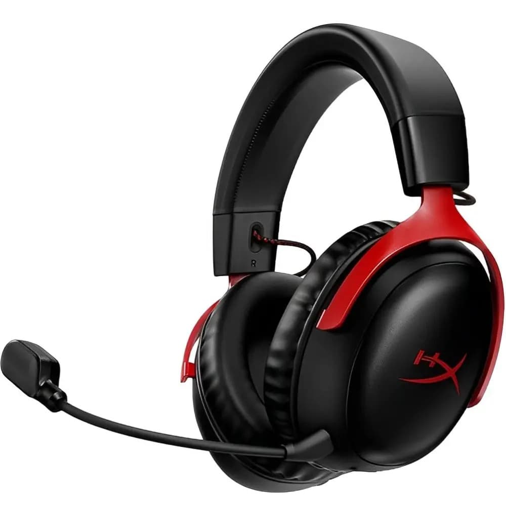 Headset Gamer HyperX Cloud III Wireless 2.4GHz Vermelho e Preto