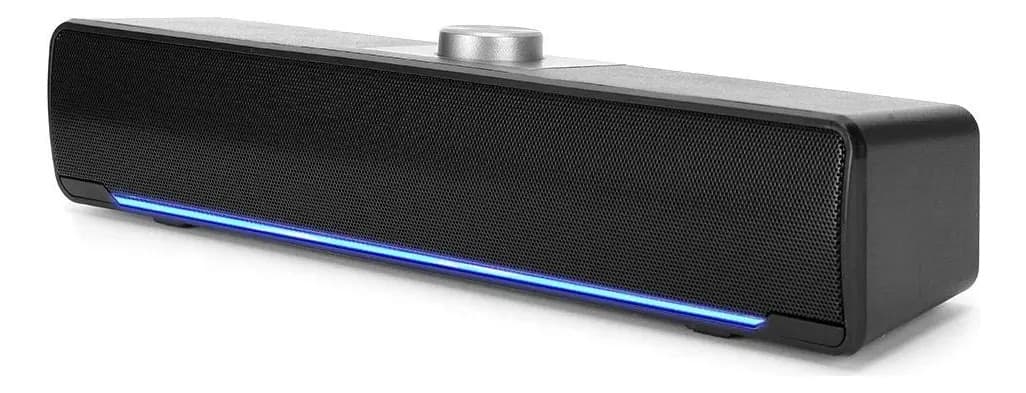 Ciciglow Barras de Som, 3w 2.0 Canais Mini Soundbars Multimídia Alto-falante Com Tecnologia Dsp Bass Notebook Para Home Theater, Tv, Pc, Etc.(preto)