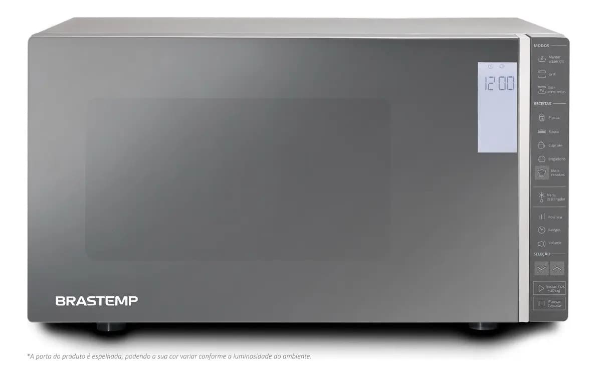 Micro-ondas Brastemp 32L Inox Espelhado com Grill BMG45AR 220V