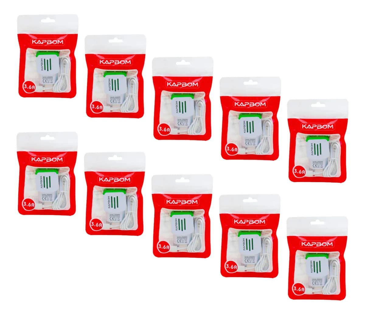Kit 10 Carregadores Micro-usb V8 Atacado