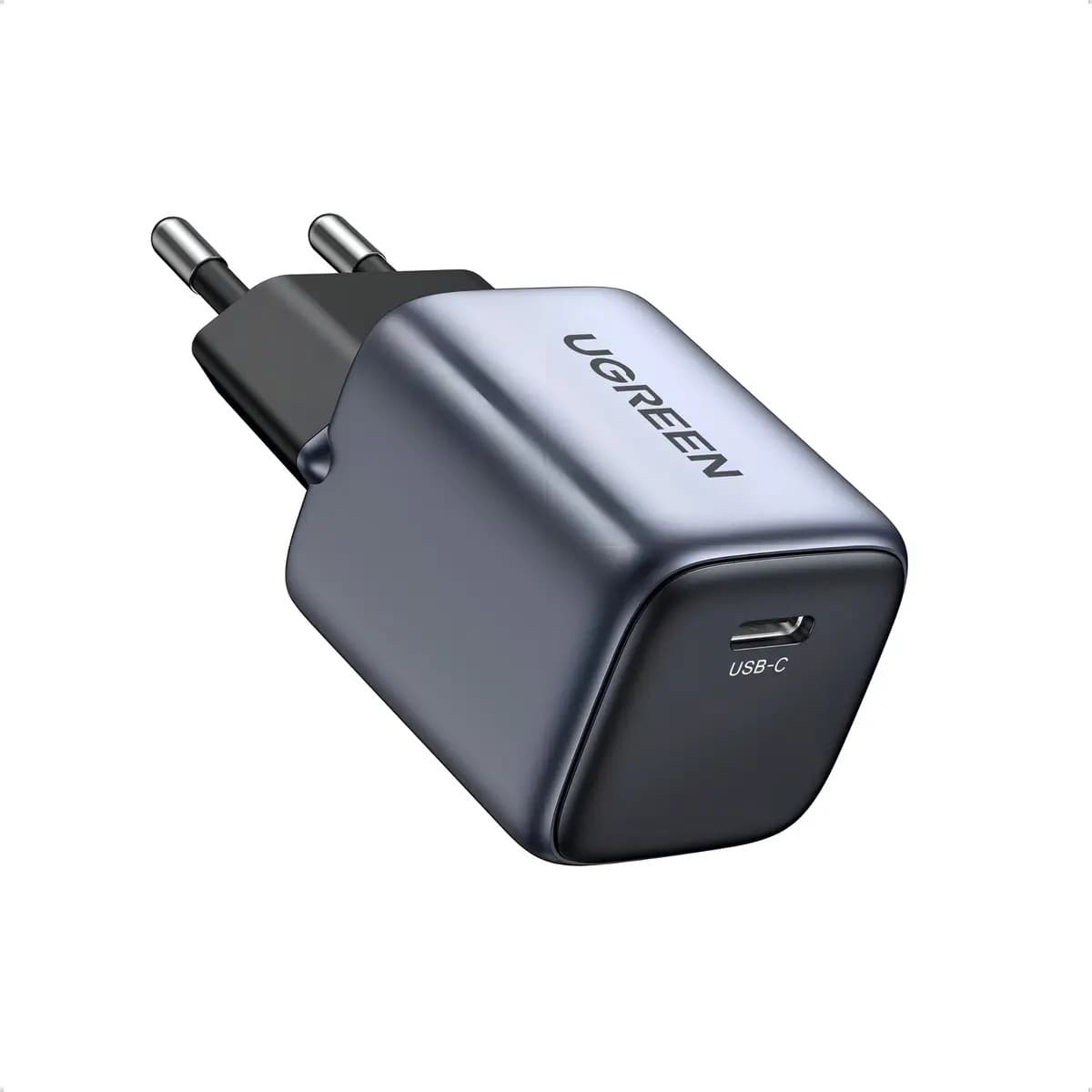 Carregador UGREEN Nexode GaN 35W USB-C + 22,5W USB-A Preto