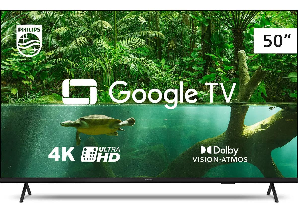 Smart TV Philips 50" 4K UHD 50PUG7019/78 Google TV
