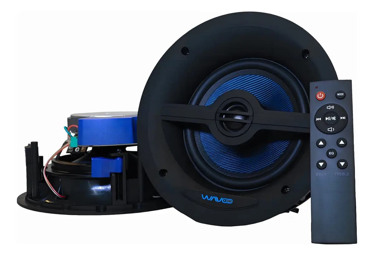 Caixas Som Embutir Bluetooth Wireless Wave One Wsr70bw Cor Preto