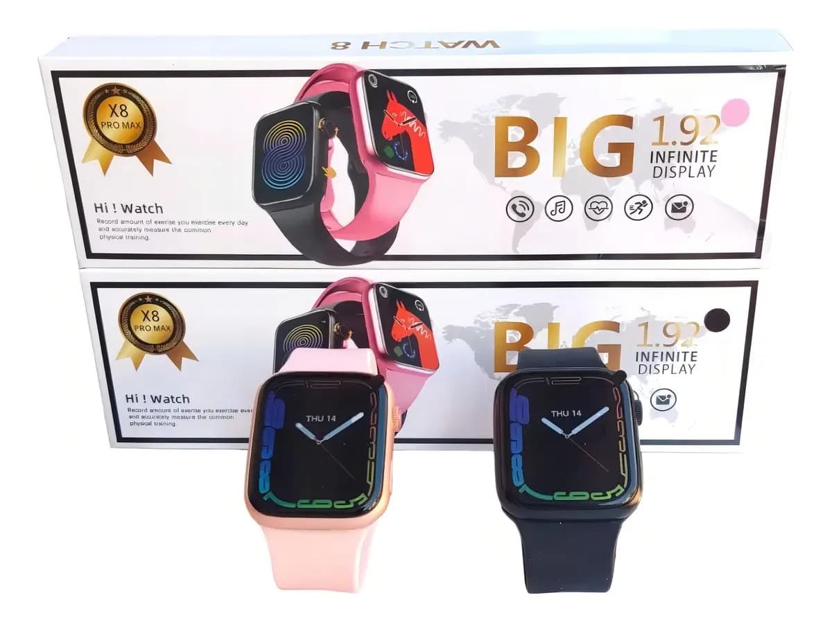 Relogio Smartwatches Watch8 Caixa Branco