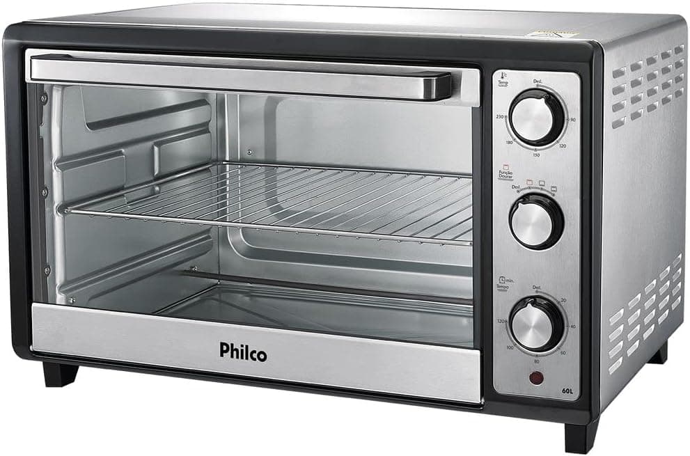 Forno Elétrico Philco PFE60I 60L Prata 1600W 127V