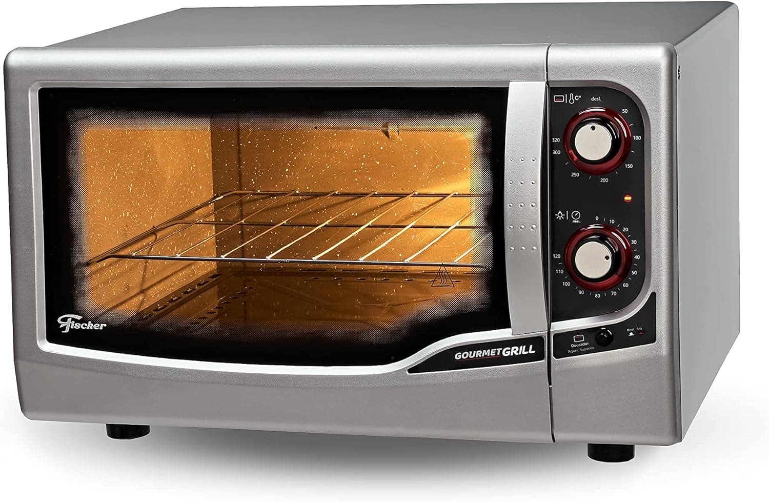 Forno Elétrico Fischer Gourmet Grill 44L Prata 1750W 127V